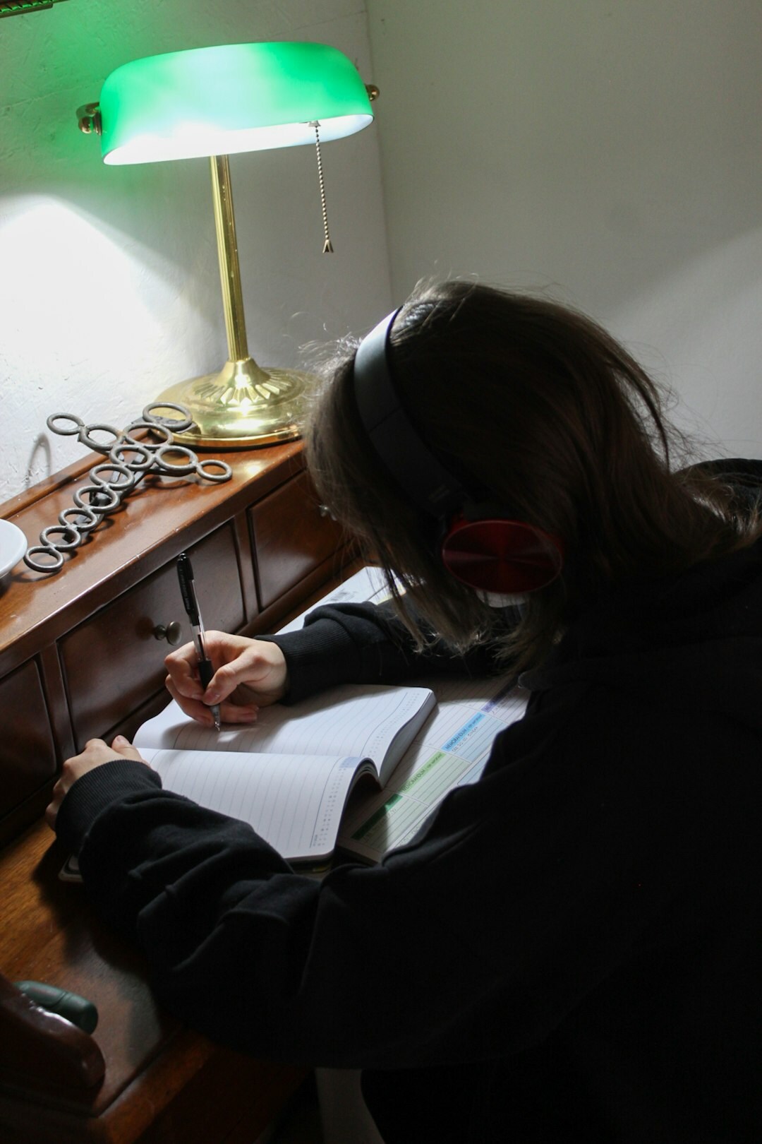 writer at desk planning mystery